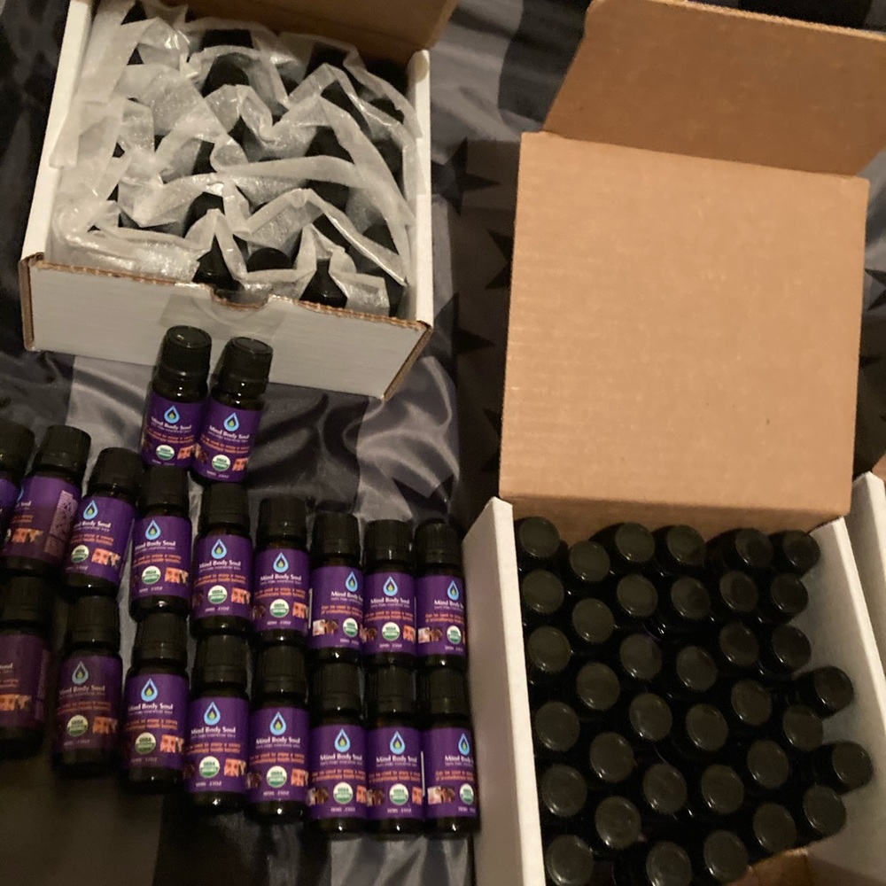 Mind Body Soul Oils. $12 a bottle or make an offer I’ll most likely accept